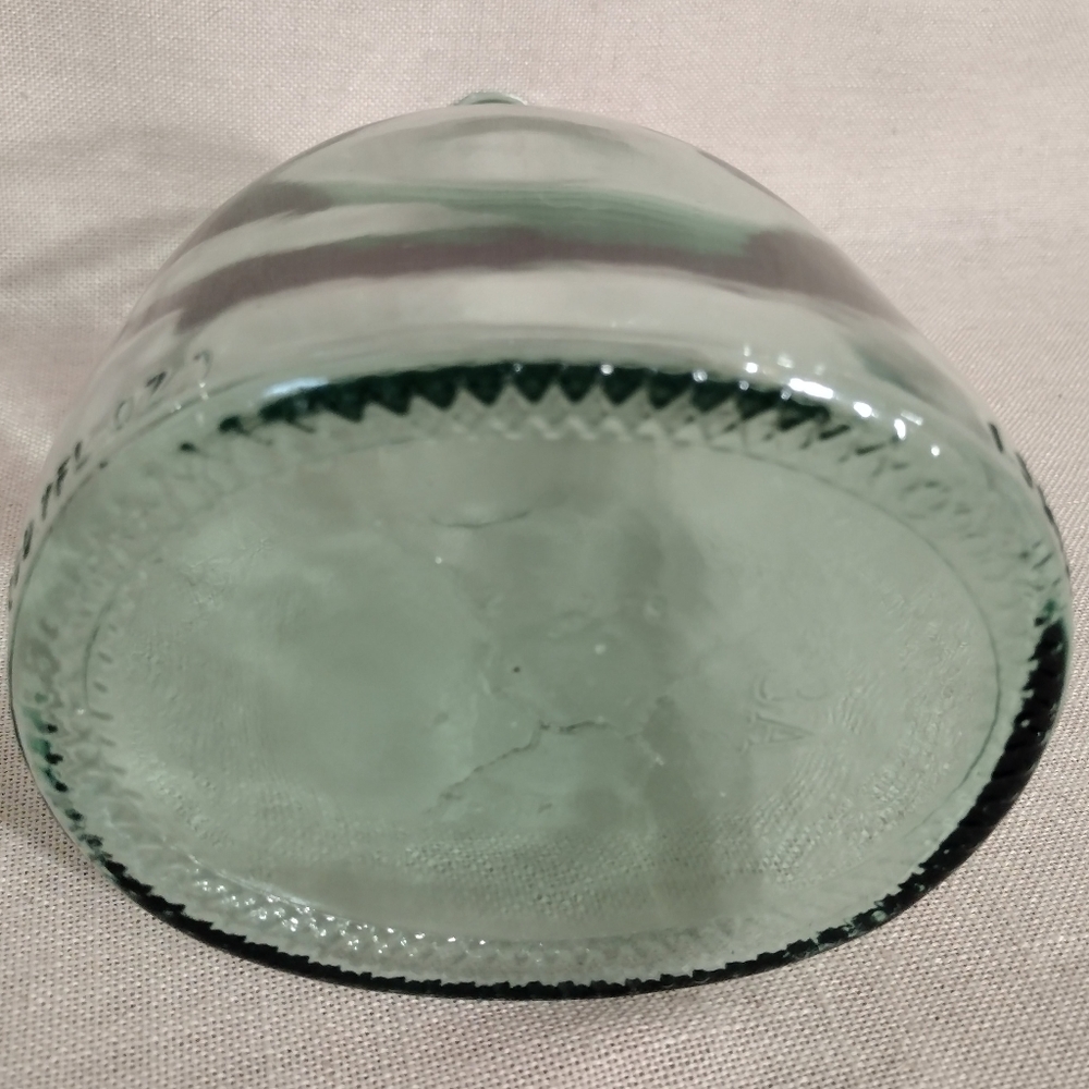 VTG Paul Masson Aqua Green Glass Bottle Embossed Since 1852 - Picture 5 of 9